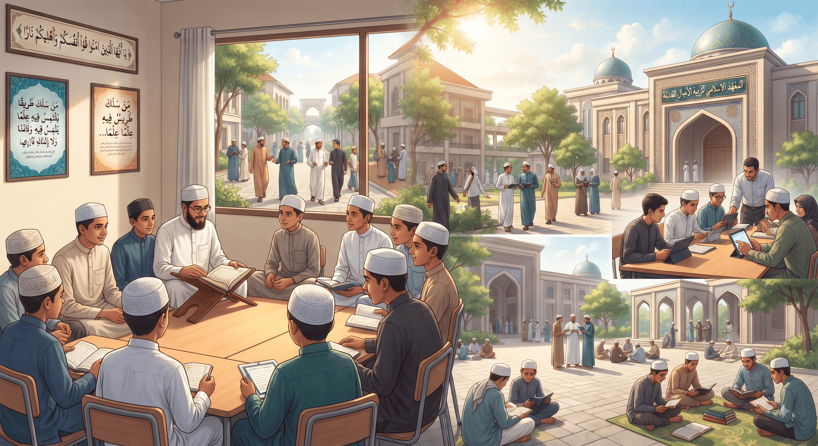المعهد الإسلامي ودوره في إعداد الأجيال القادمة Pondok pesantren dan perannya dalam mempersiapkan generasi mendatang